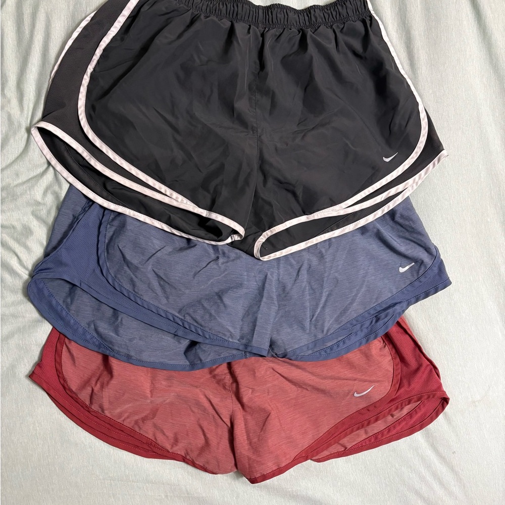 Nike Women's Athletic Shorts - Black, Blue, Red